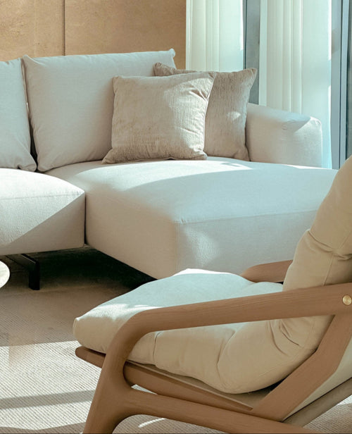Frenke Lounge Chair - Whitewash Frame