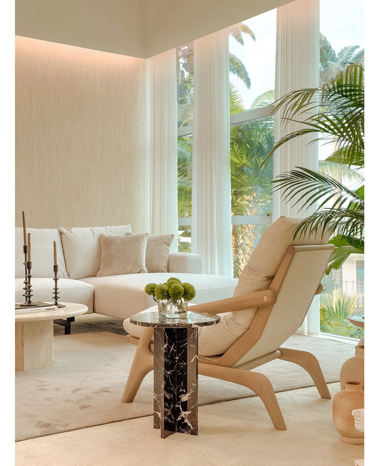 [NEW] Frenke Lounge Chair - Whitewash Frame