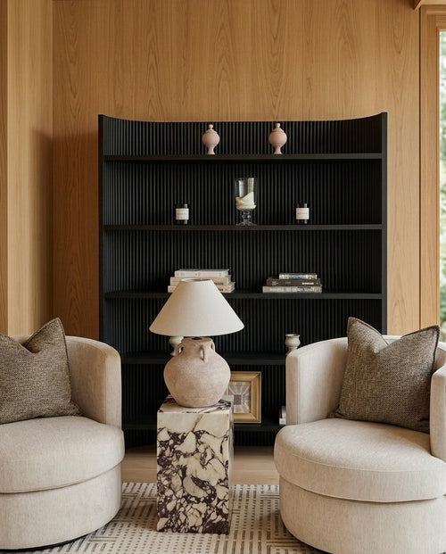 Gemma Shelf – Sculptural Bookshelf for Timeless, Organized Living