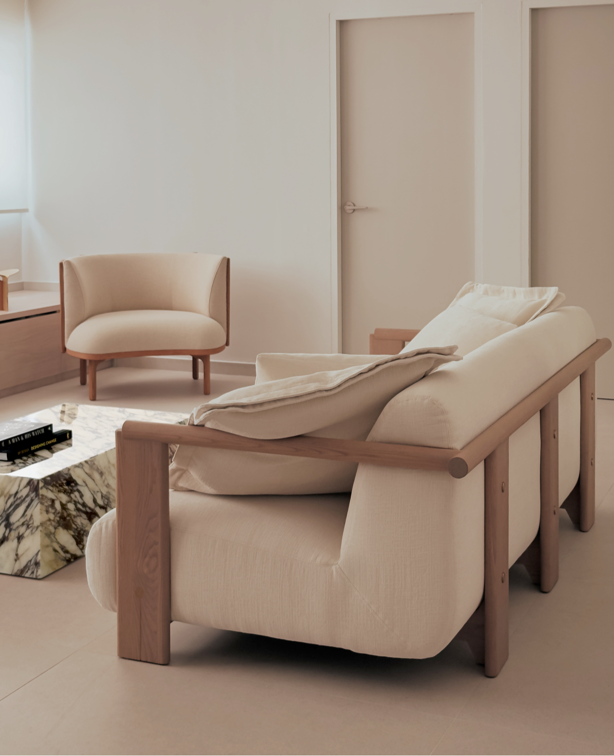 Henrik Sofa (Whitewash)