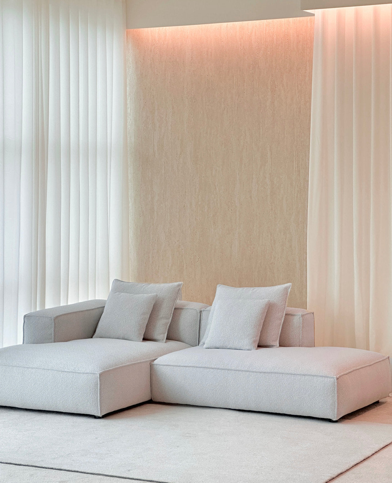 [NEW] Hara Left Arm Double Chaise Sofa