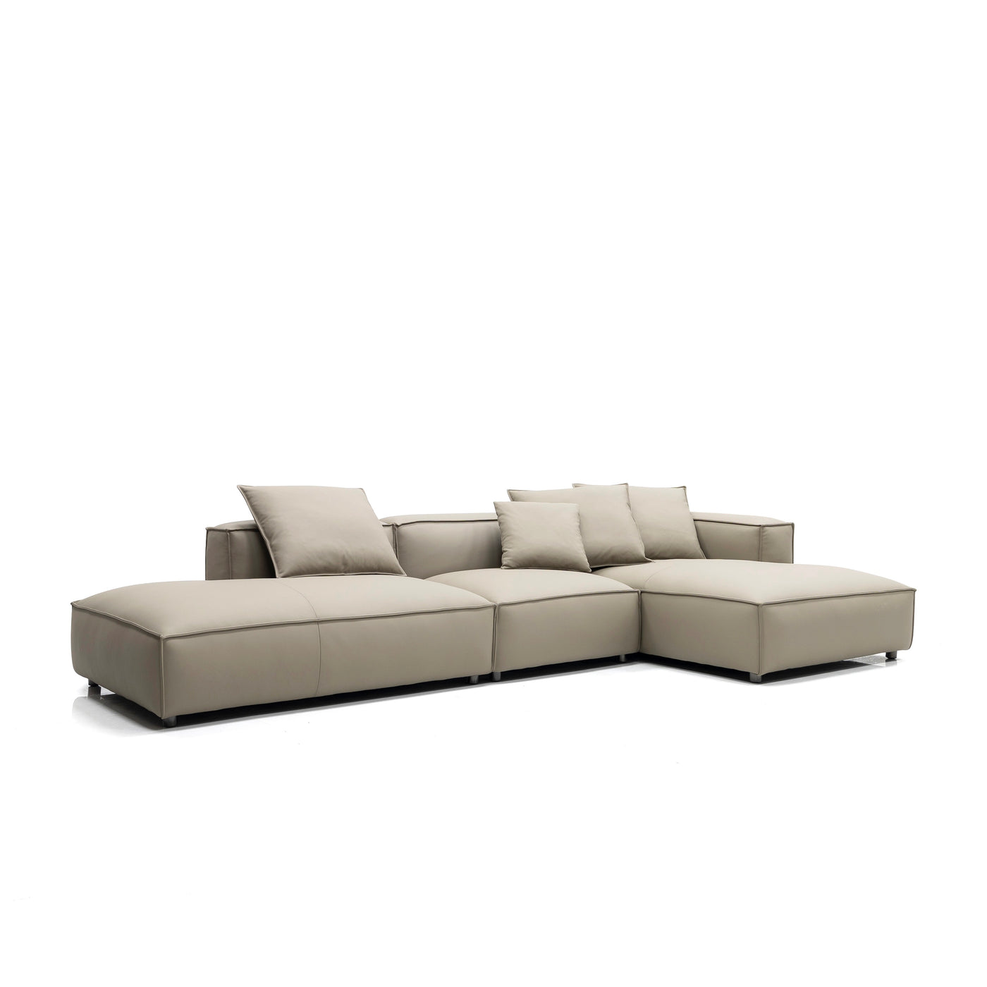 Hara Double Chaise With Armless Sofa