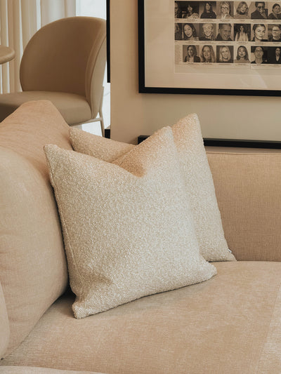 Ami Throw Cushion - Boucle Blush