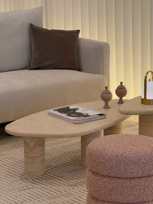Alba Travertine Coffee Table