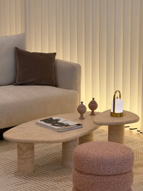 Alba Travertine Coffee Table