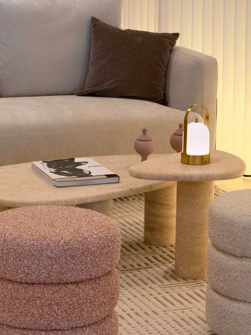 Alba Travertine Coffee Table