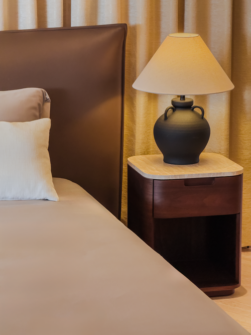 Tristen Bed Frame (Burnt Walnut)