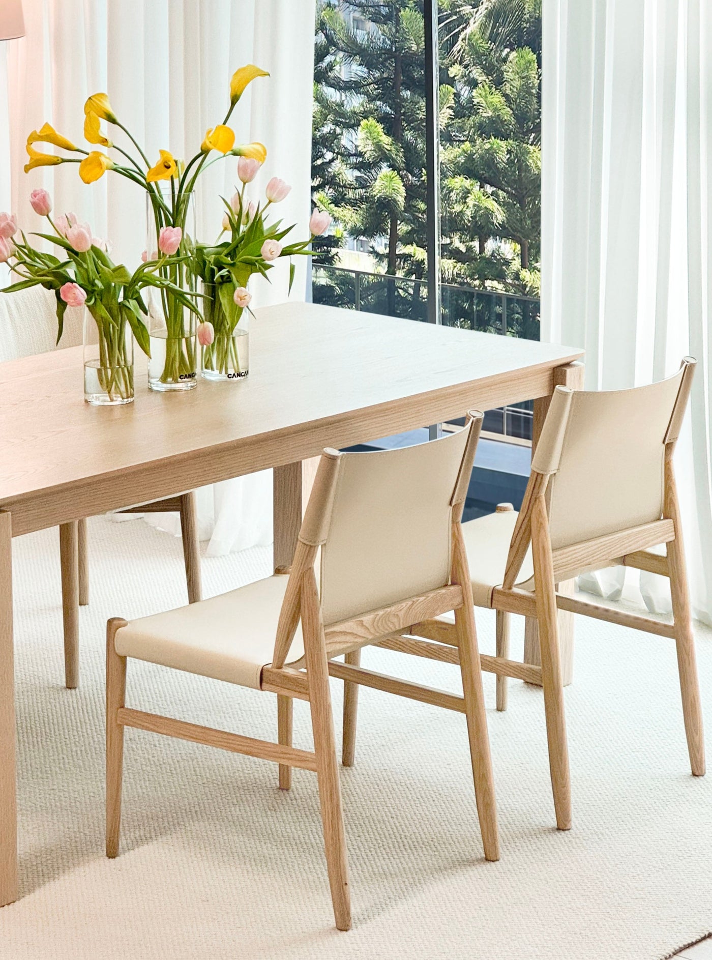 Millie Dining Chair (Natural Frame / Oatmeal Seat)
