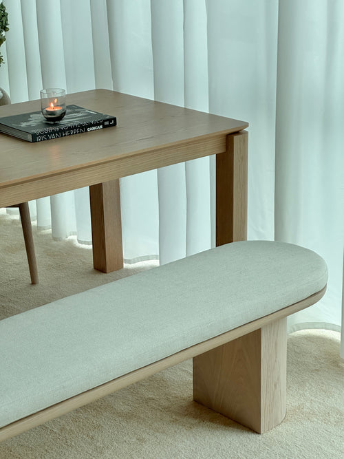 Luna Dining Bench - 4 colours available