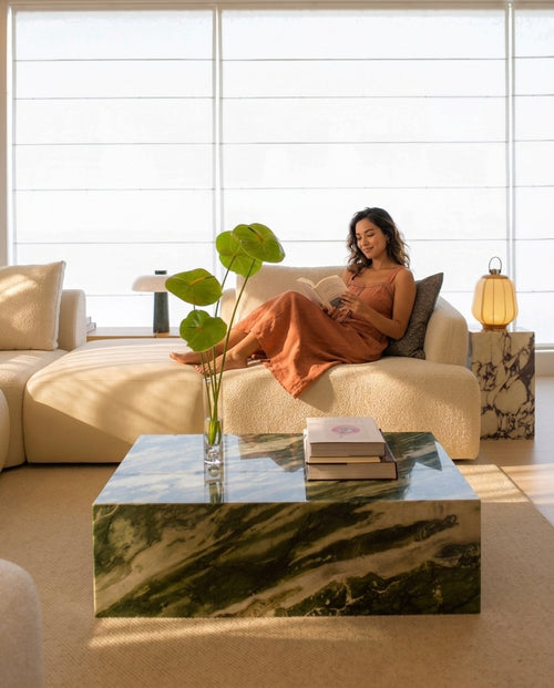 Kado Alpine Verde Marble Coffee Table