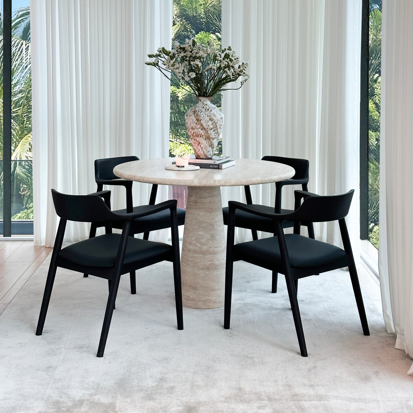 Danielle Dining Chair (Black Frame) - Set of 4