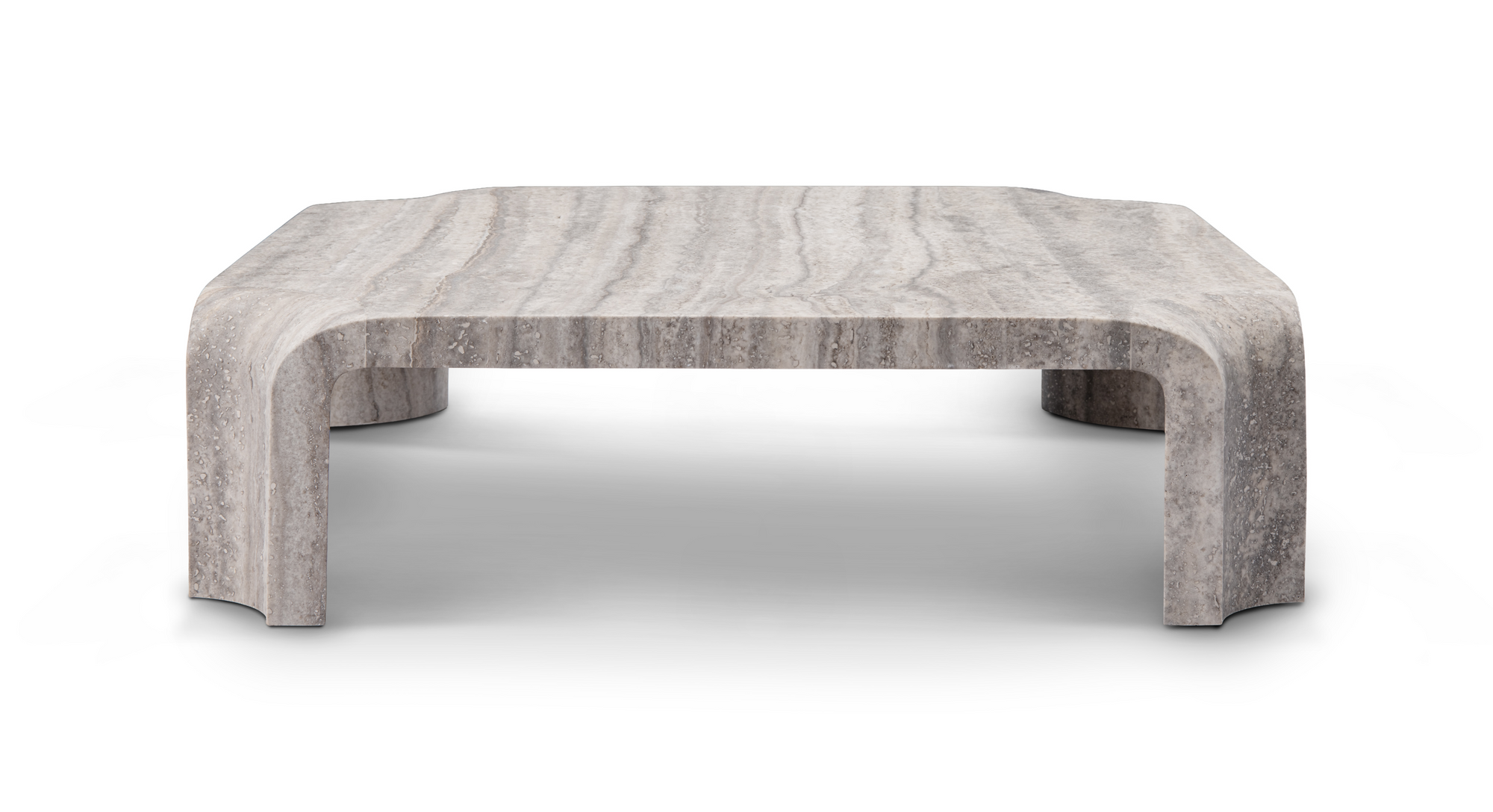 Cascade Coffee Table - Silver Travertine