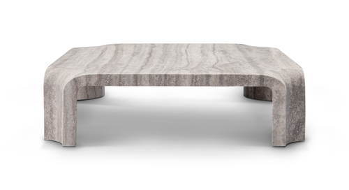 Cascade Coffee Table - Silver Travertine