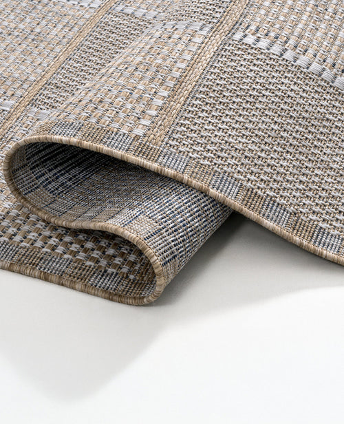 Galaxy Outdoor Rug - Indigo Drift Grid