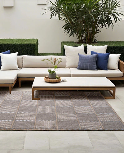 [NEW] Galaxy Outdoor Rug - Indigo Drift Grid