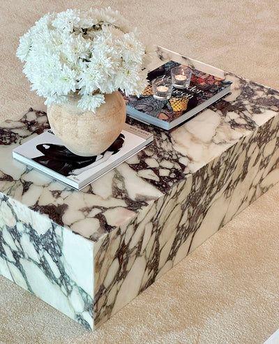 [NEW] Kado Natural Calacatta Viola Marble Coffee Table