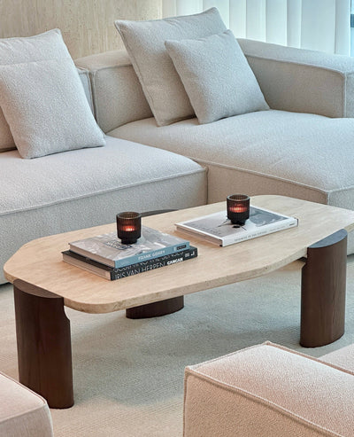 [NEW] Kensington Travertine Coffee Table