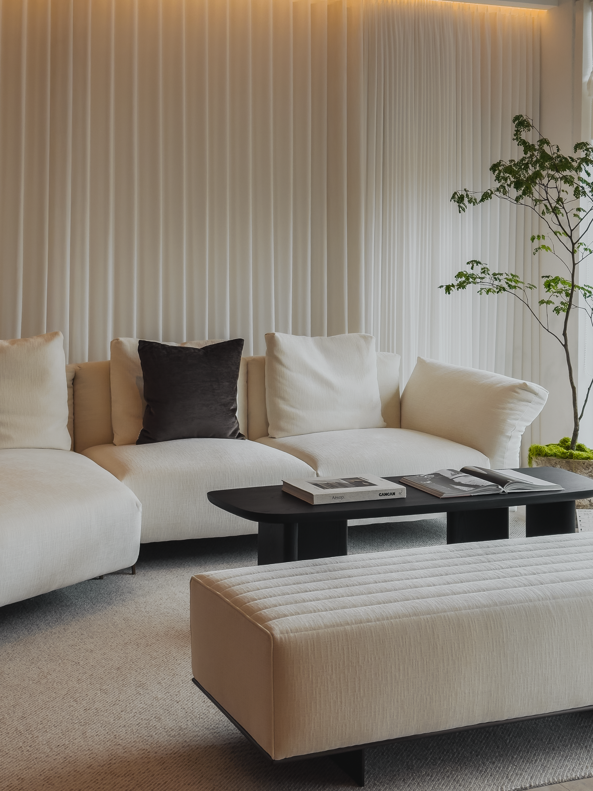 Layton Coffee Table - Black Oak