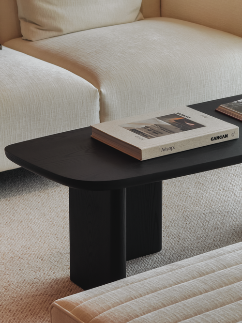 Layton Coffee Table - Black Oak