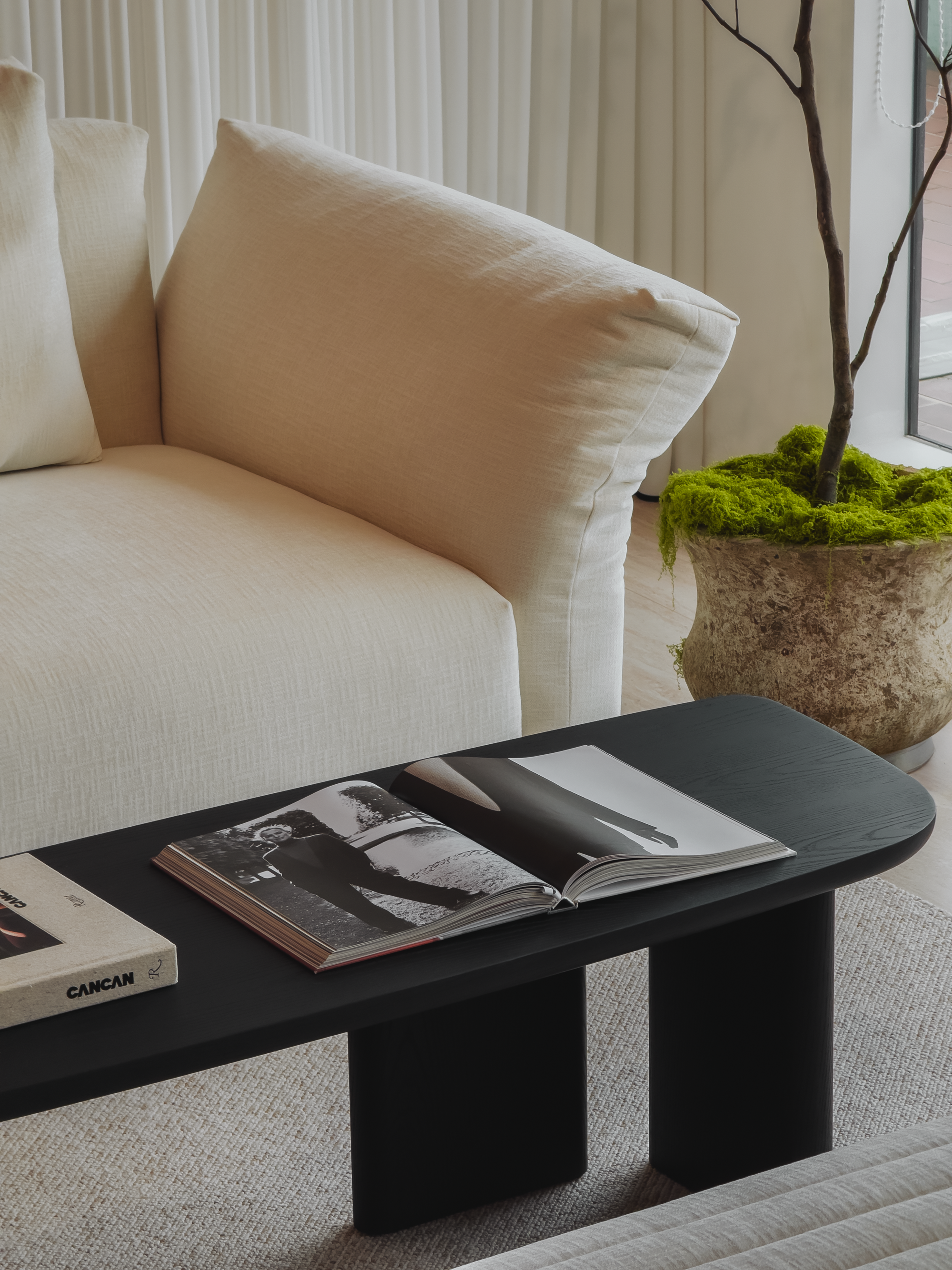 Layton Coffee Table - Black Oak