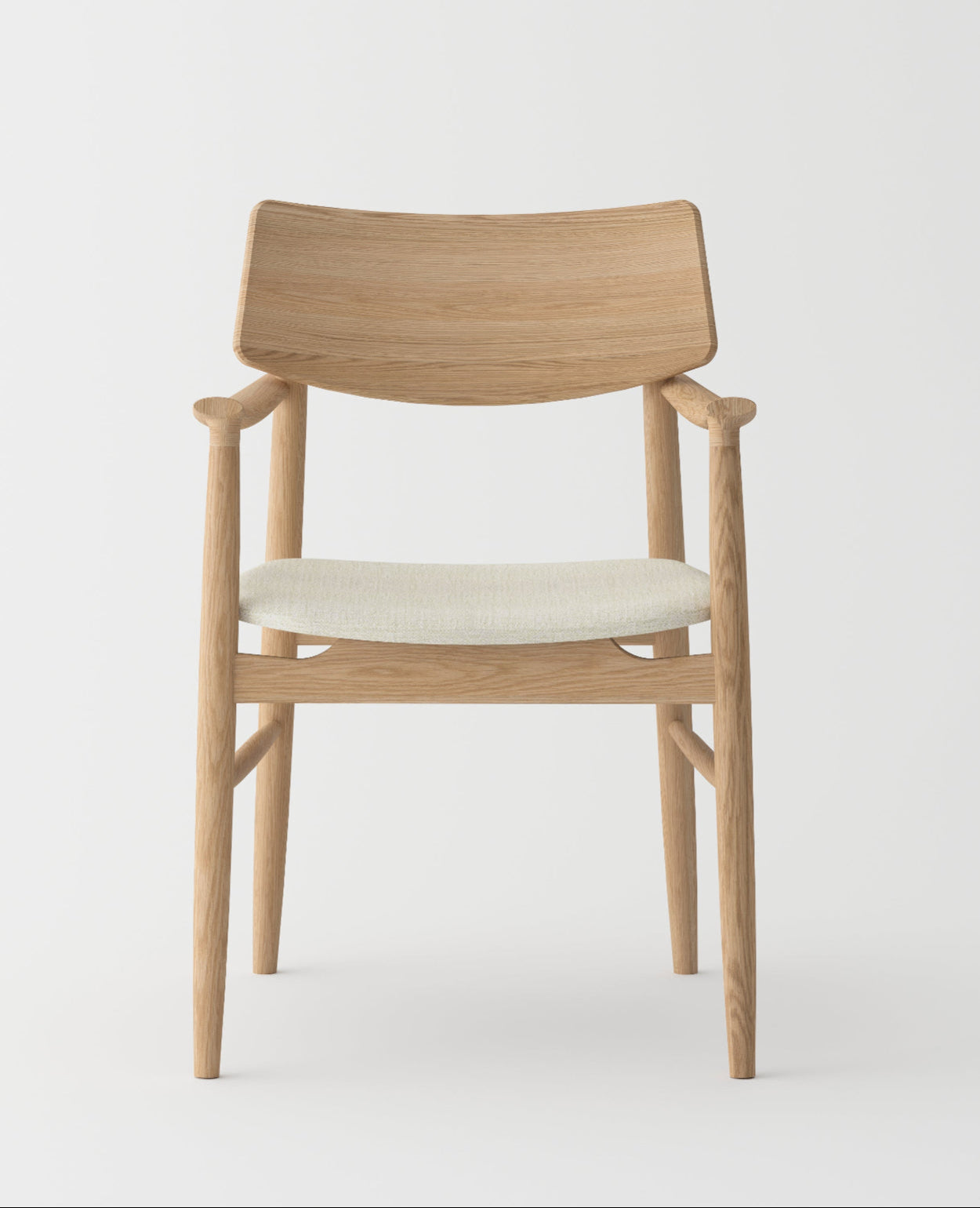 Linné Dining Chair — Sculpted Silhouette in Natural Oak