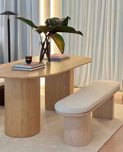 [NEW] Luna Dining Bench - 4 colours available