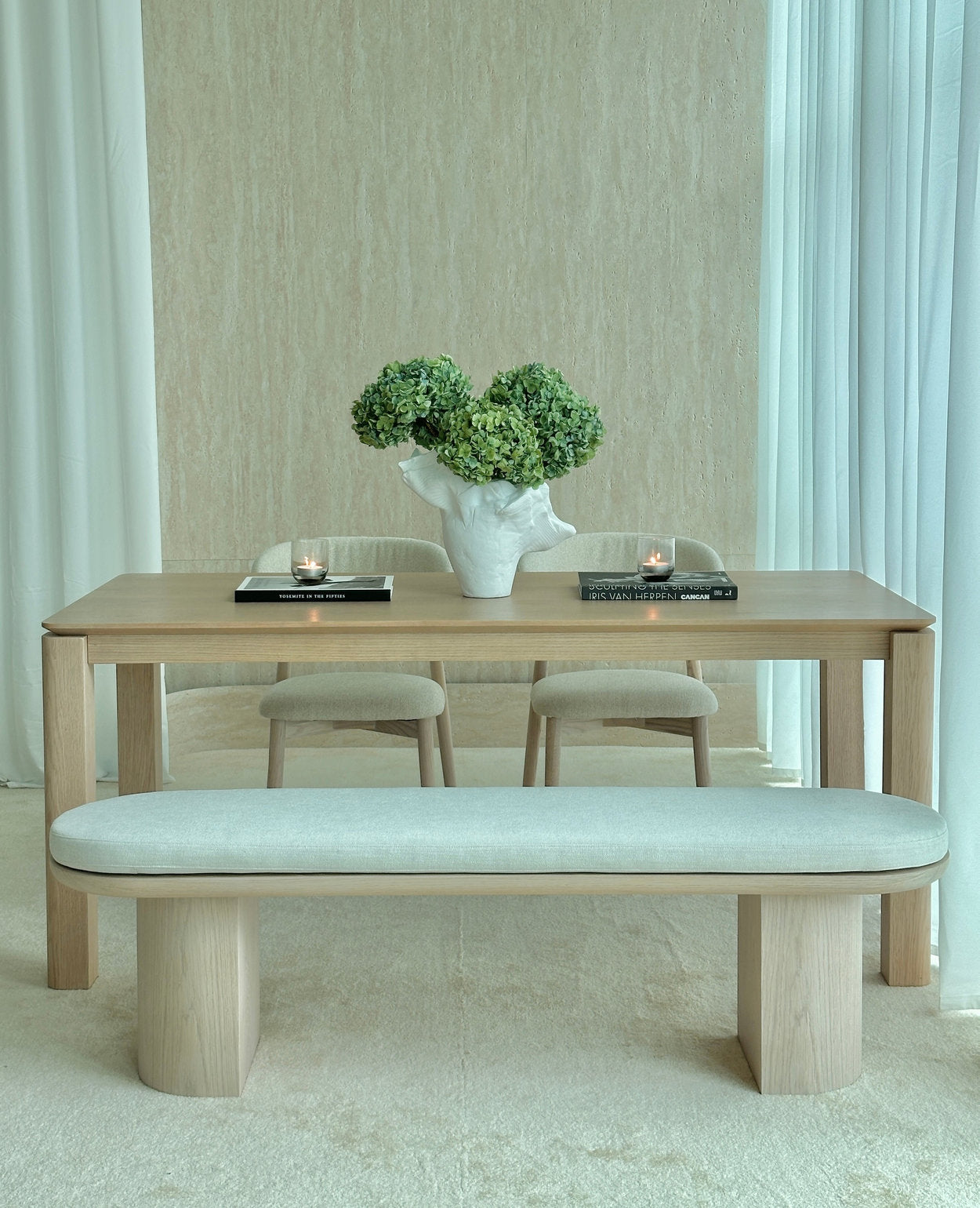 [NEW] Luna Dining Bench - 4 colours available