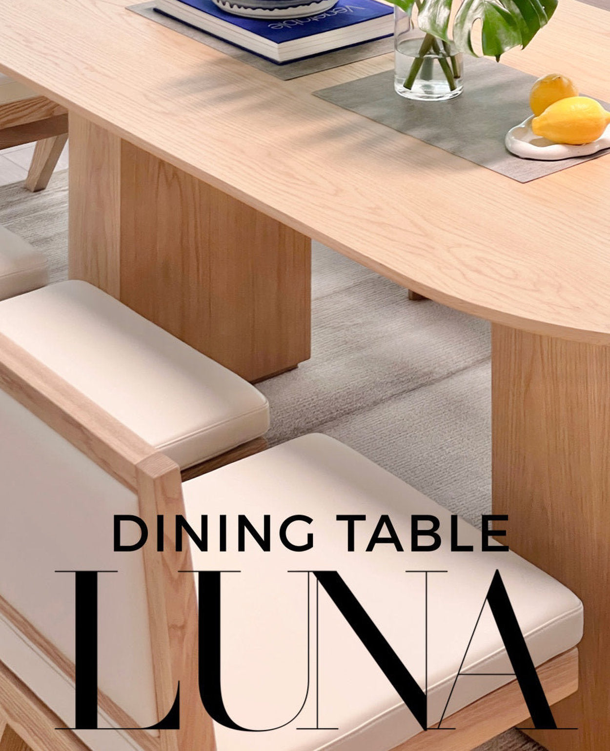 [NEW] Luna Dining Table - 4 colours available