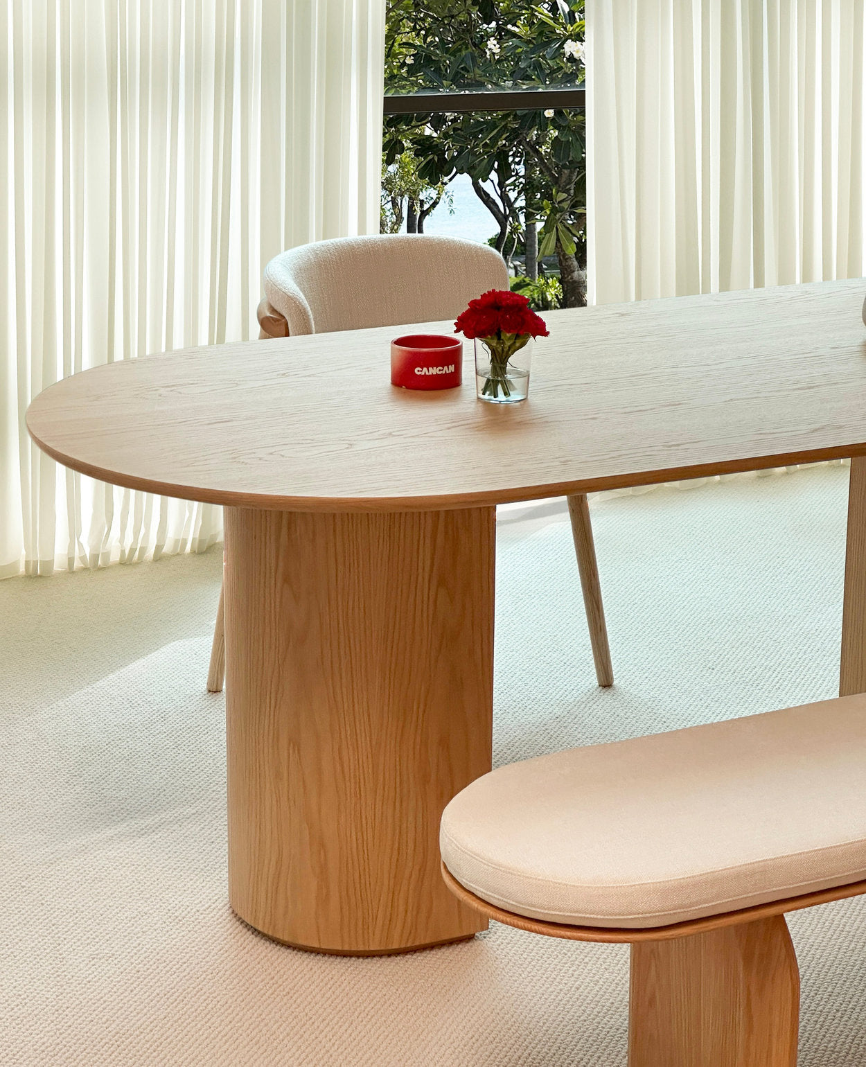 Luna Dining Table - Natural – CANCAN