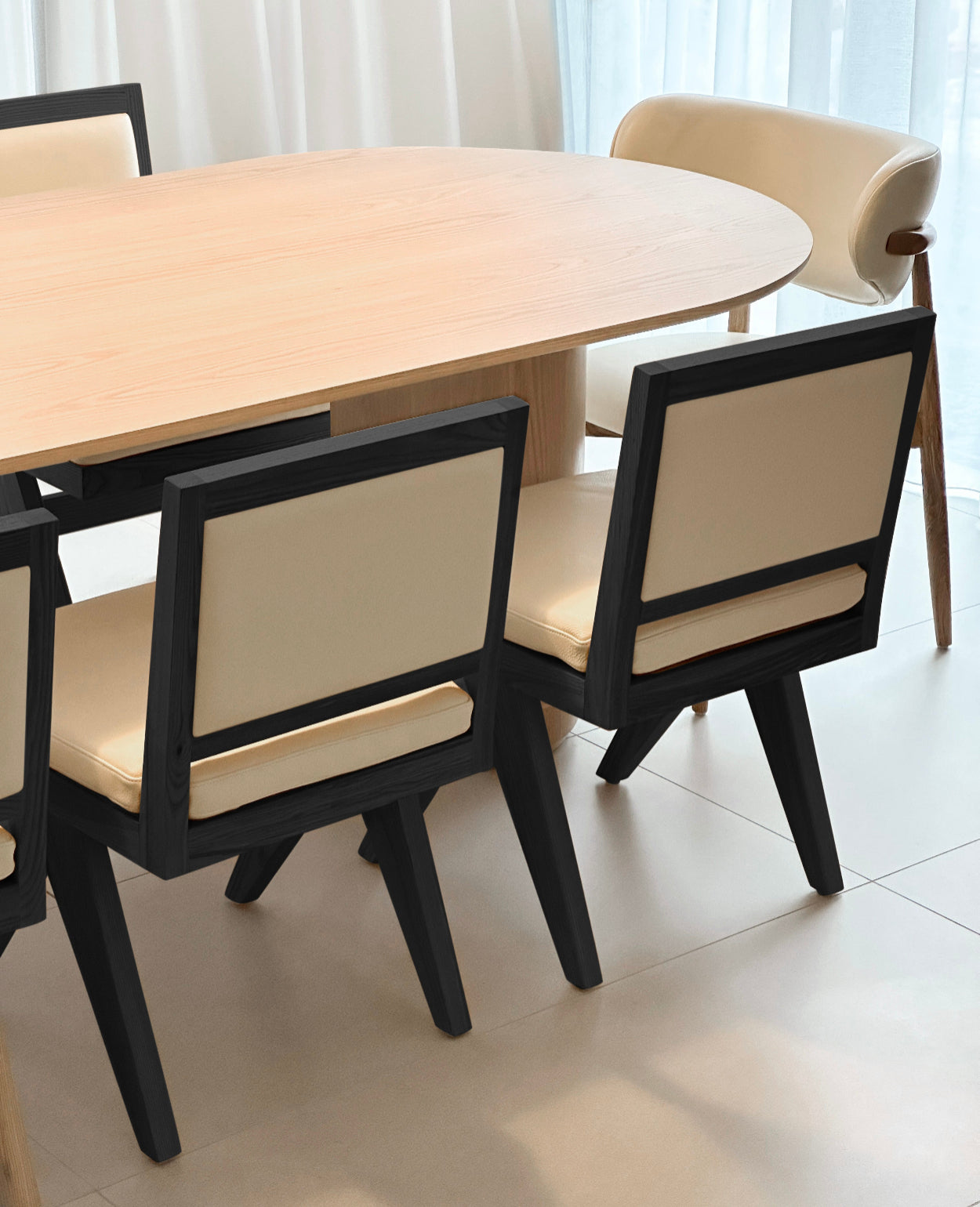 Luna Dining Table - Whitewash