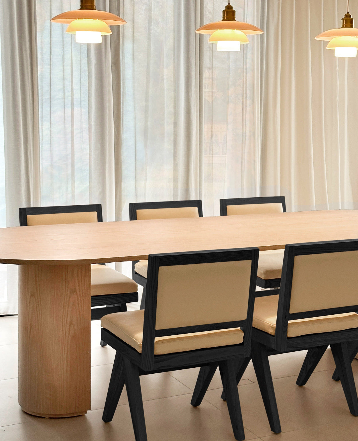 Luna Dining Table - Whitewash