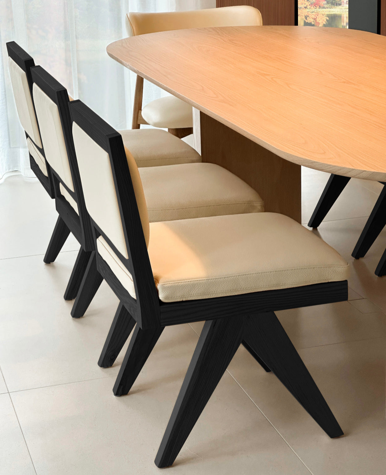 Luna Dining Table - Whitewash