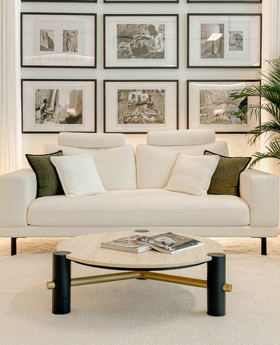 [NEW] Mayfair Round Travertine Coffee Table