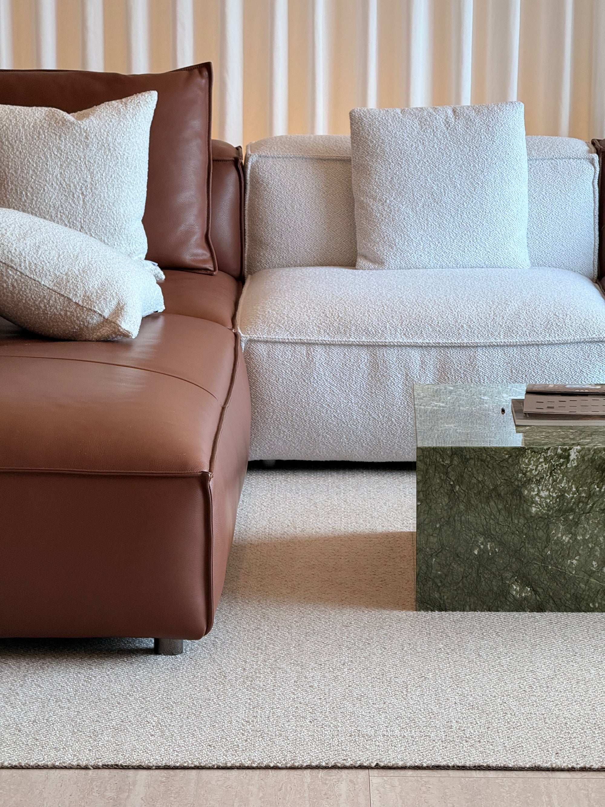 Modra Textured Rug – Diagonal Mist