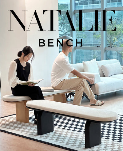 [NEW] Natalie Dining Bench - 3 colours available