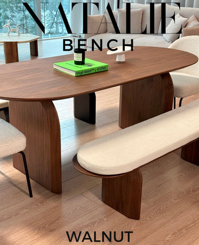 [NEW] Natalie Dining Bench - 3 colours available