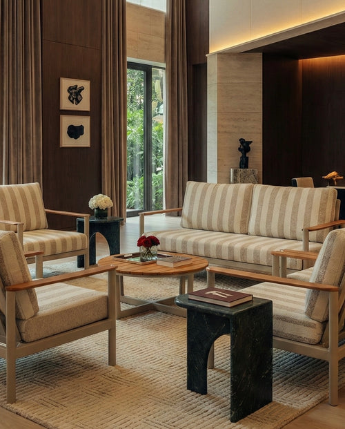 ARC+ Petite Side Table – Green Marble Coffee Table