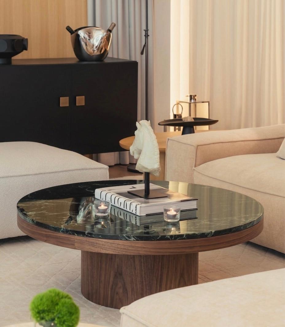 Orion Coffee Table – Italian Verde Alpi Marble
