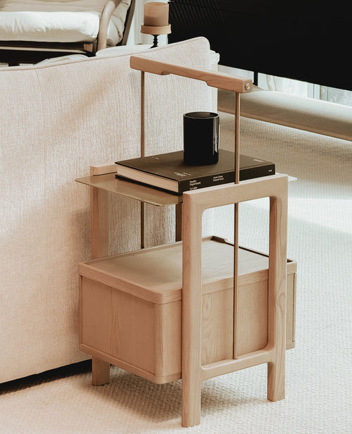 Porter Side Table - Whitewash