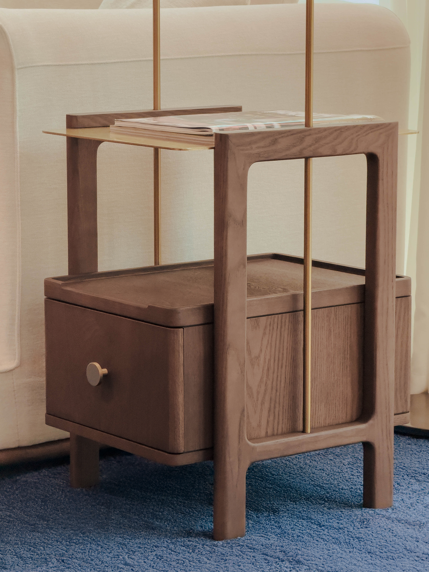 Porter Side Table-Walnut