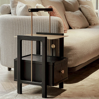 Porter Side Table-Black