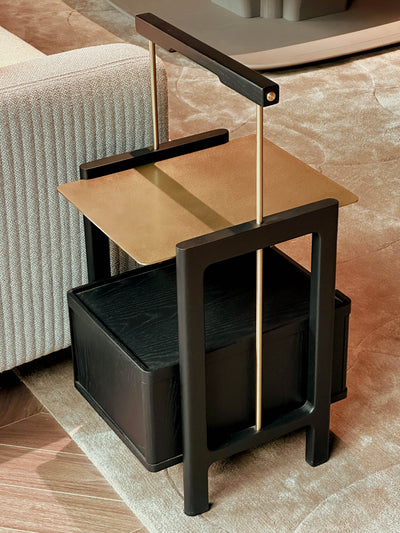 Porter Side Table-Black