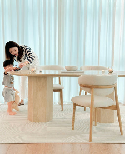 [NEW] Santos Travertine Dining Table
