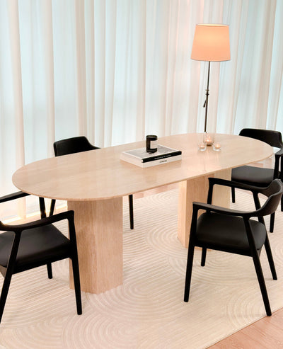 [NEW] Santos Travertine Dining Table