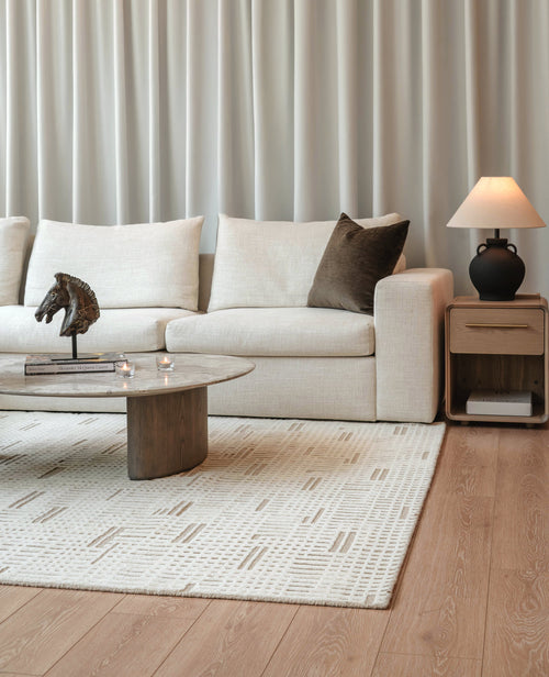 Senti Coffee Table Duo - Maple Brown Marble & Elmwood Base