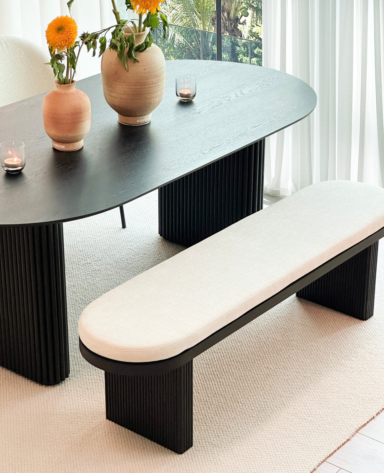 [NEW] Thierry Dining Bench - 4 colours available