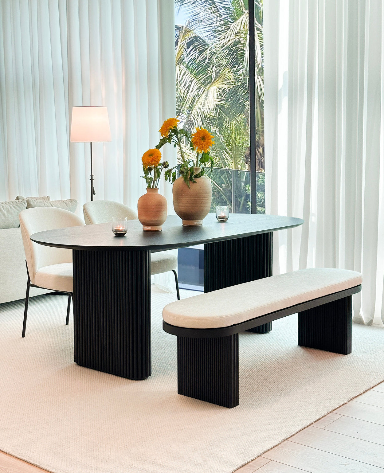 [NEW] Thierry Dining Bench - 4 colours available