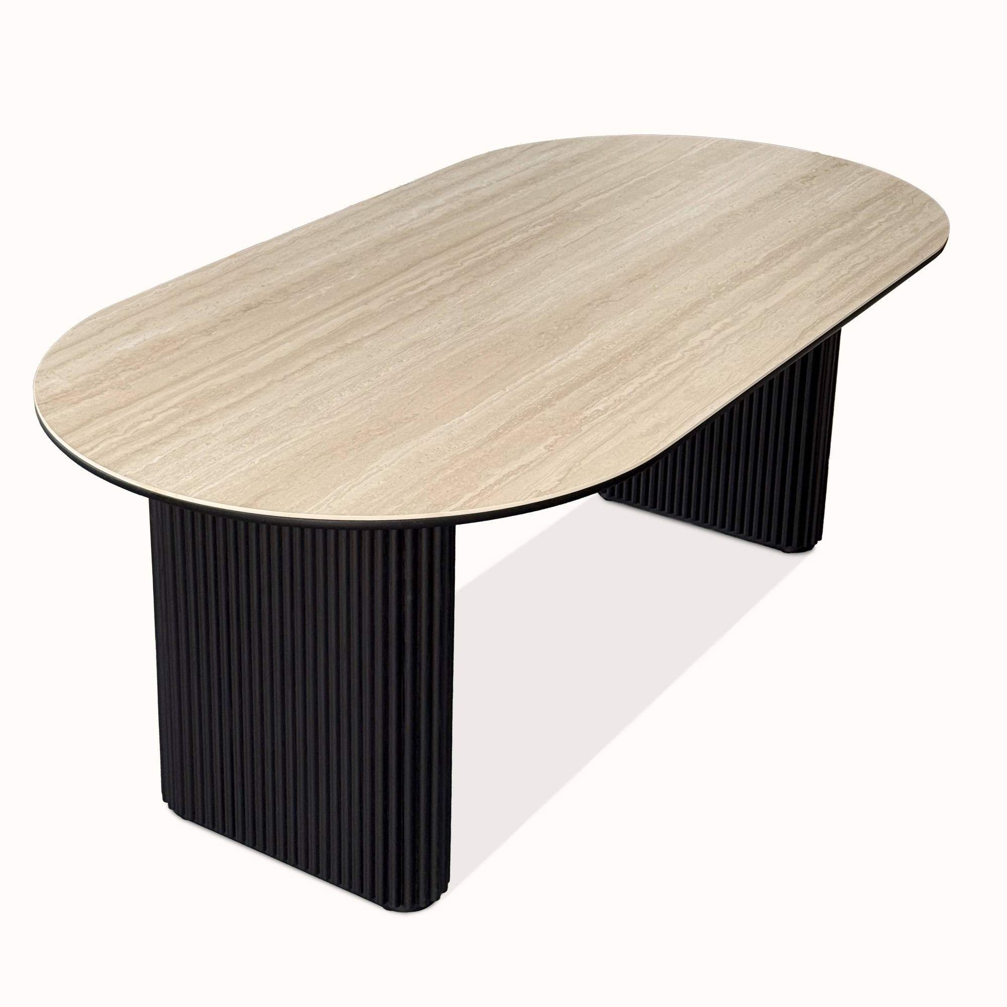 Thierry Dining Table – Travertine Look Ceramic Surface