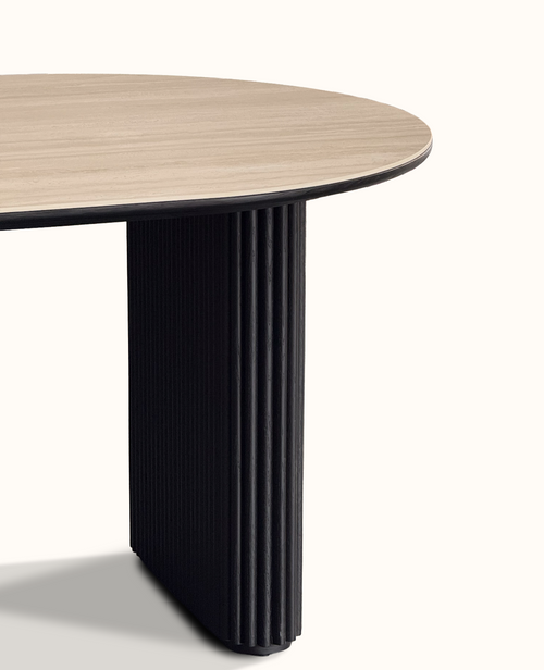 Thierry Dining Table – Travertine Look Ceramic Surface