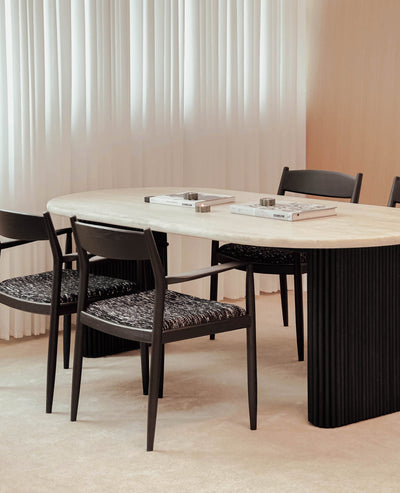 [NEW] Thierry Travertine Dining Table